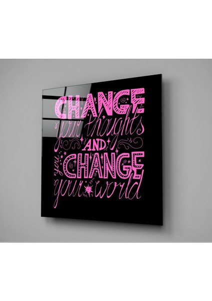 “change Your World” Cam Tablo - 40X40 cm fiyatları