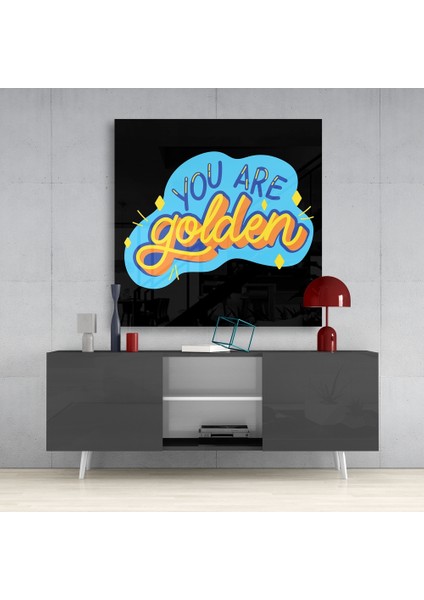 “you Are Golden” Cam Tablo - 40X40 cm fırsatları