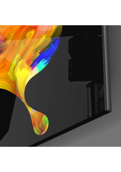 Kelebek Silüetler Cam Tablo - 72X46 cm modelleri