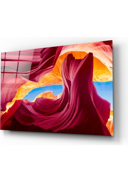 Kızıl Vadi Cam Tablo - 72X46 cm