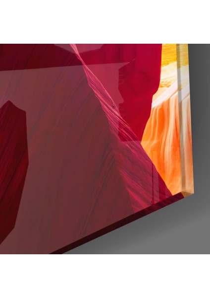 Kızıl Vadi Cam Tablo - 72X46 cm