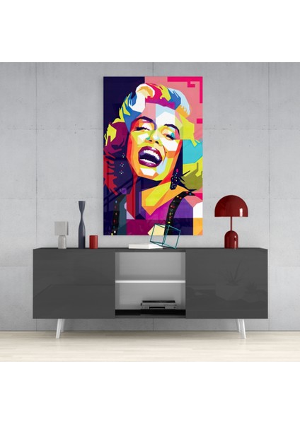 Marilyn Monroe Cam Tablo - 72X46 cm