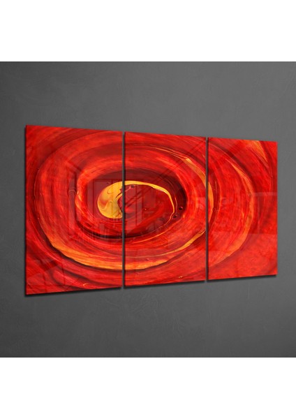 Kırmızı Döngü Cam Tablo - 3 Adet 72X46 cm fiyatları
