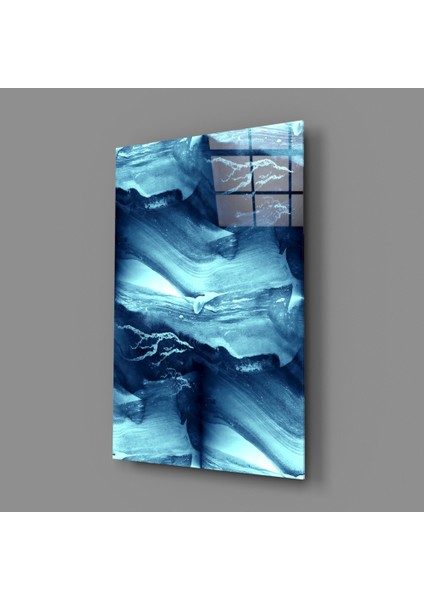 Mavi Huzur Cam Tablo - 72X46 cm fiyatları