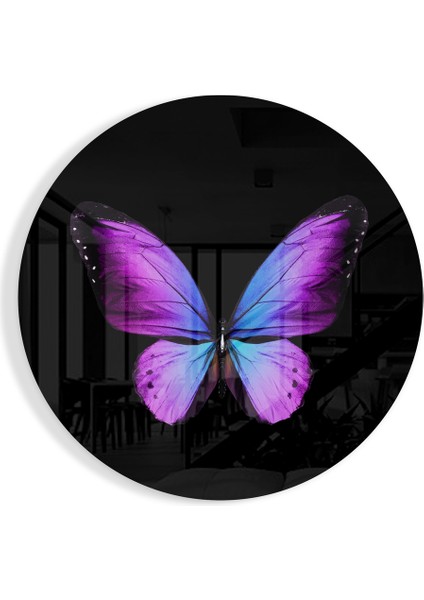 Kelebek Cam Tablo - 60X60 cm