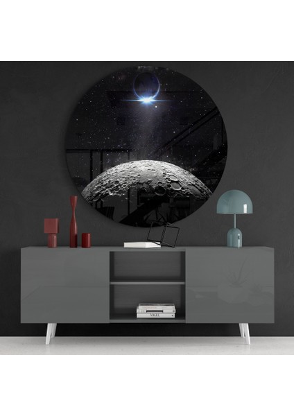 Uzay Cam Tablo - 60X60 cm fırsatları