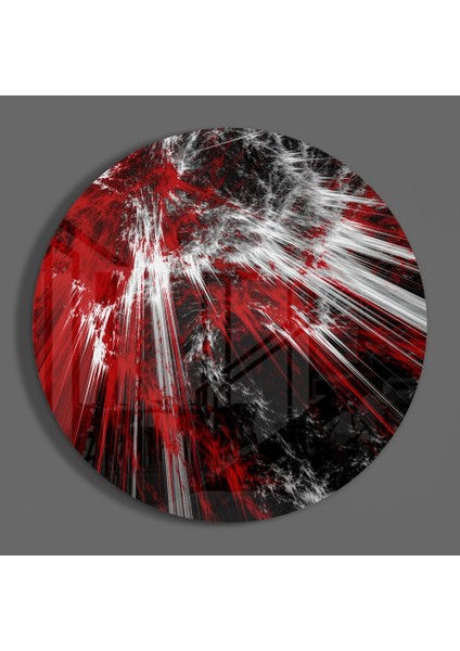 Kırmızı Patlama Cam Tablo - 60X60 cm fiyatları