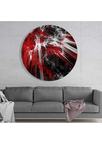 Kırmızı Patlama Cam Tablo - 60X60 cm modelleri