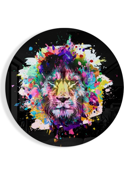 Aslan Cam Tablo - 60X60 cm