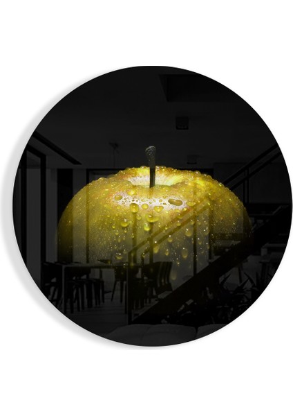 Elma Cam Tablo - 60X60 cm