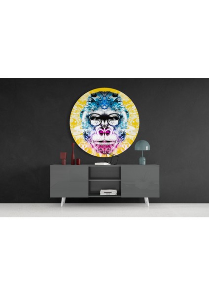 Filozof Goril Cam Tablo - 60X60 cm fırsatları