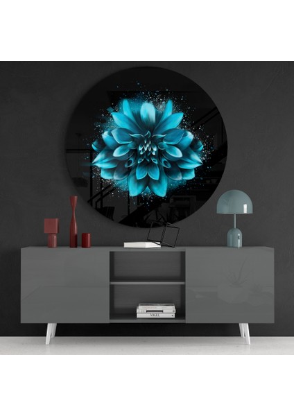 Çiçek Cam Tablo - 60X60 cm fırsatları