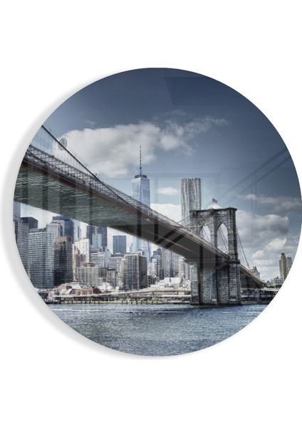 Brooklyn Bridge Cam Tablo - 60X60 cm
