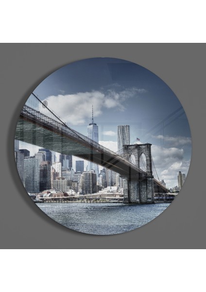 Brooklyn Bridge Cam Tablo - 60X60 cm fiyatları