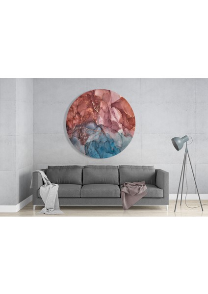 Turuncu Mermer Cam Tablo - 60X60 cm modelleri