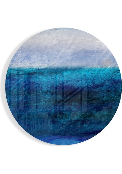 Mavini Tonları Cam Tablo - 60X60 cm