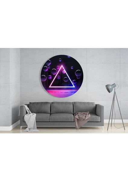 Neon Üçgen Cam Tablo - 60X60 cm modelleri