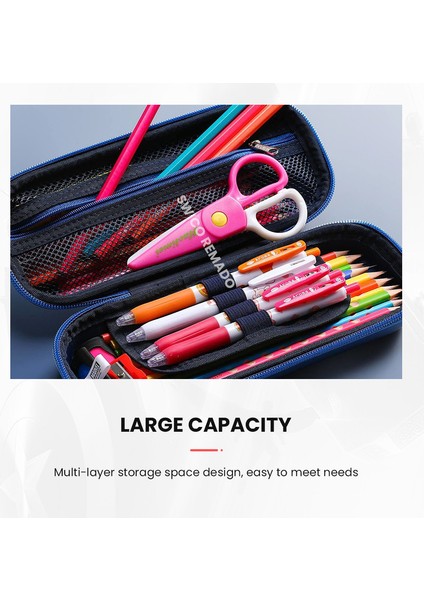 3D Karikatür Desenli Baskılı Kalem Kutusu - Kırmızı/mavi (Yurt Dışından) fiyatları