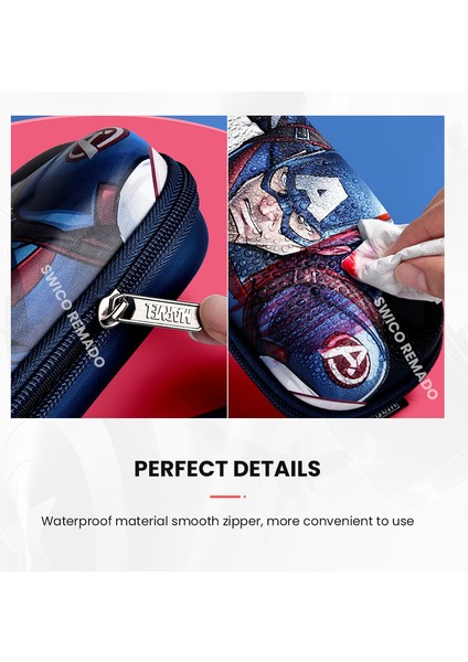 3D Karikatür Desenli Baskılı Kalem Kutusu - Kırmızı/mavi (Yurt Dışından) modelleri