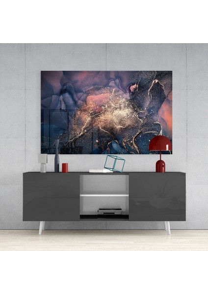 Soyut Derinlik Cam Tablo - 72X46 cm fırsatları