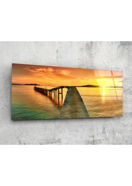 Rıhtım 92X36CM Cam Tablo