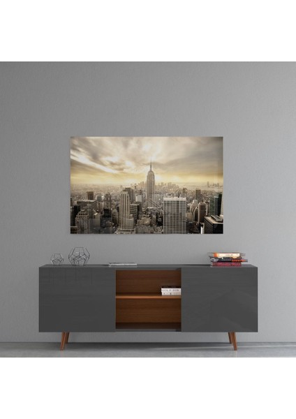 New York (Nyc) Cam Tablo - 72X46 cm fırsatları