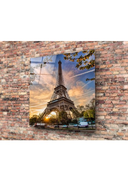 Eyfel Kulesi Cam Tablo - 40X40 cm fiyatları