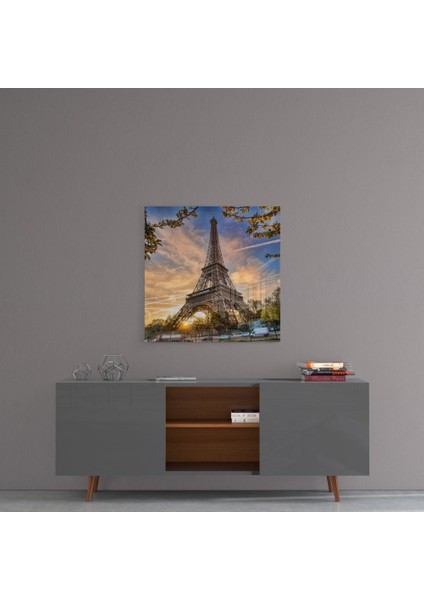 Eyfel Kulesi Cam Tablo - 40X40 cm fırsatları