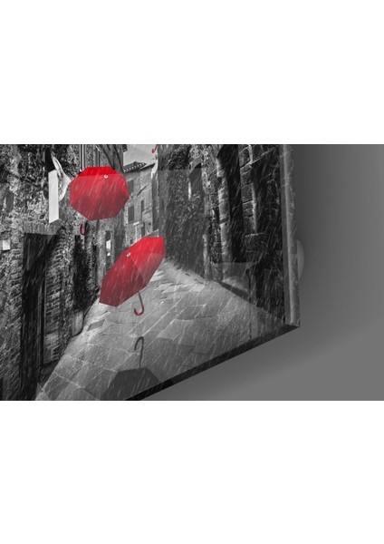 Kırmızı Şemsiye Cam Tablo - 40X40 cm modelleri