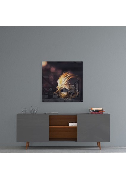 Balo Maskesi Cam Tablo - 40X40 cm fırsatları