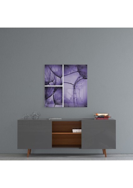Çiçek Cam Tablo - 40X40 cm fırsatları