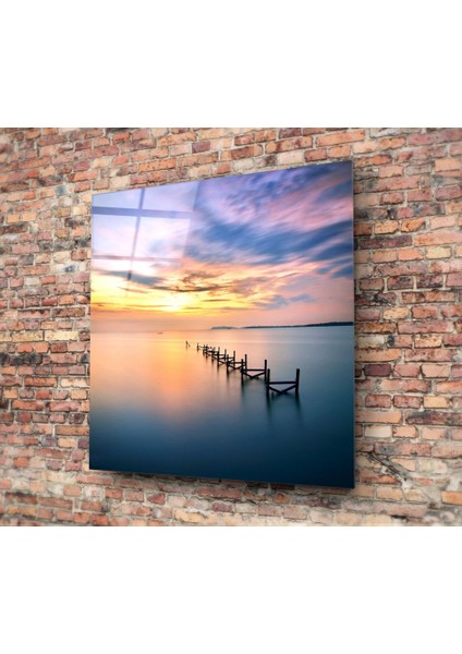 Gün Batımı Cam Tablo - 40X40 cm fiyatları