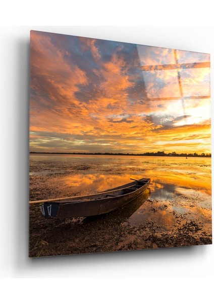 Göl Cam Tablo - 40X40 cm