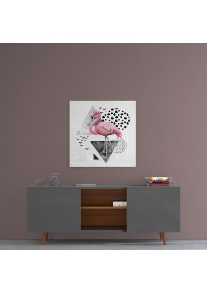 Flamingo Cam Tablo - 40X40 cm fırsatları