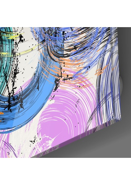 Soyut Salyangoz Kabukları Cam Tablo - 60X60 cm modelleri