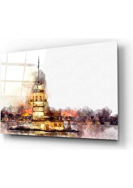Kız Kulesi Cam Tablo - 72X46 cm