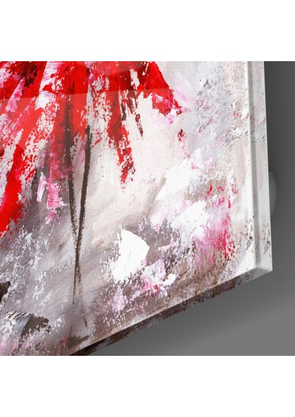 Kadın (Kırmızı) Cam Tablo - 72X46 cm