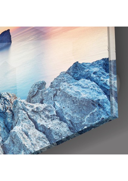 Kızıl Gün Batımı Cam Tablo - 72X46 cm modelleri