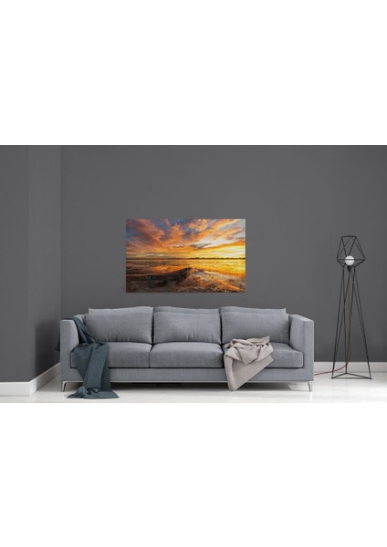 Göl Cam Tablo - 72X46 cm