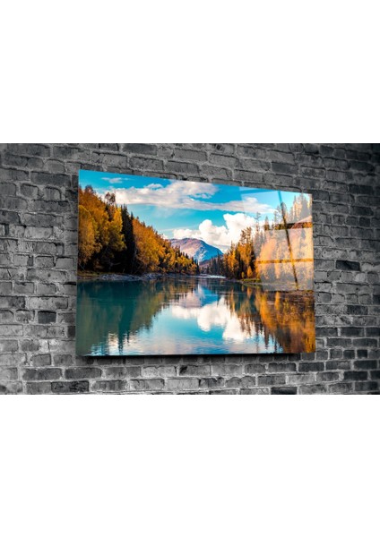 Göl Cam Tablo - 72X46 cm fiyatları
