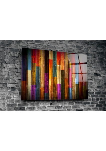Boyalı Ahşap Cam Tablo - 72X46 cm fiyatları