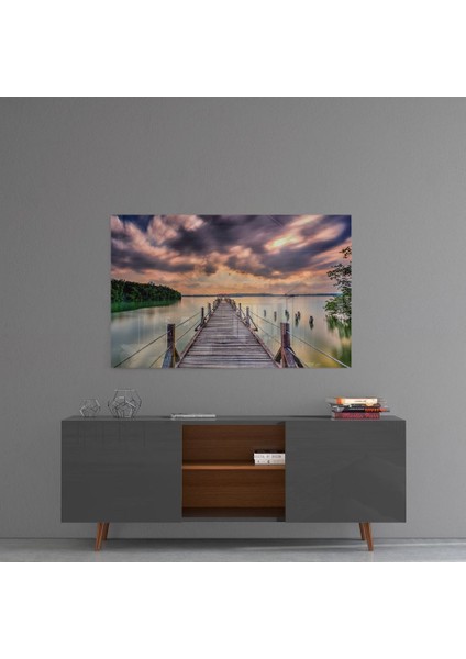 Rıhtım Cam Tablo - 72X46 cm