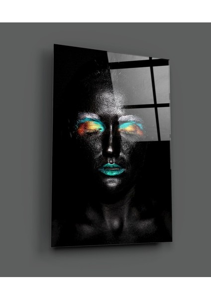 Kadın Portre 13 Cam Tablo - 72X46 cm fiyatları