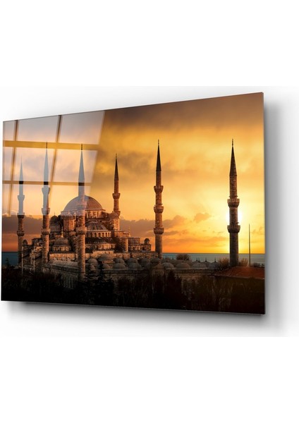 Sultanahmet Camii Cam Tablo - 72X46 cm