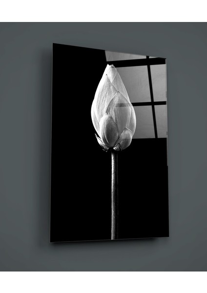 Çiçek Cam Tablo - 72X46 cm