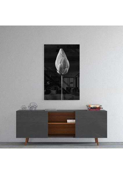 Çiçek Cam Tablo - 72X46 cm