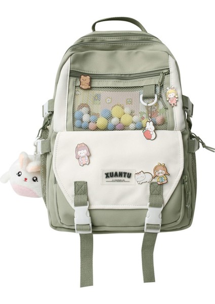 Çok Bölmeli Büyük Kapasiteli Sırt Çantası - Yeşil (Yurt Dışından)