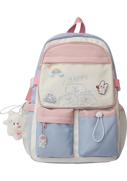 Çok Bölmeli Büyük Kapasiteli Sırt Çantası - Mavi (Yurt Dışından)