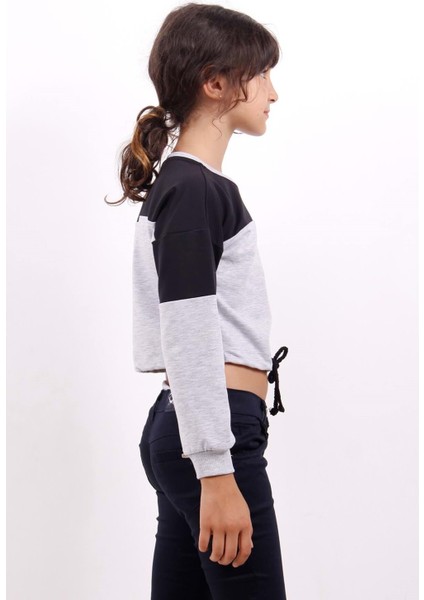 Toontoy Kız Çocuk Varaklı Girl Baskılı Sweatshirt modelleri