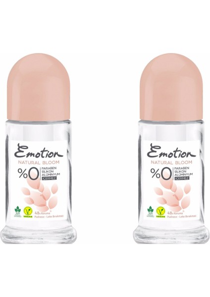 Emotıon Natural Bloom Roll On 50 ml x 2 Adet